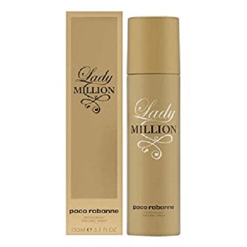 Paco Rabanne Lady Million Deodorant Spray 150ml For Women - Thescentsstore